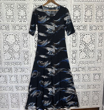 NWT Attitudes By Renee Artsy Watercolor Maxi Dress Sz XXS