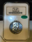 1957 NGC PF68 FRANKLIN HALF DOLLAR - CAC - OLD HOLDER