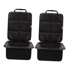 Car Seat Protector, Non-Slip Backing Will Not Leave Black with Red Stitching