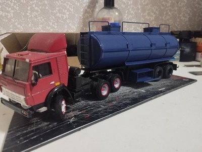 Model KAMAZ 5410  with fuel trailer NEFAZ 1/43