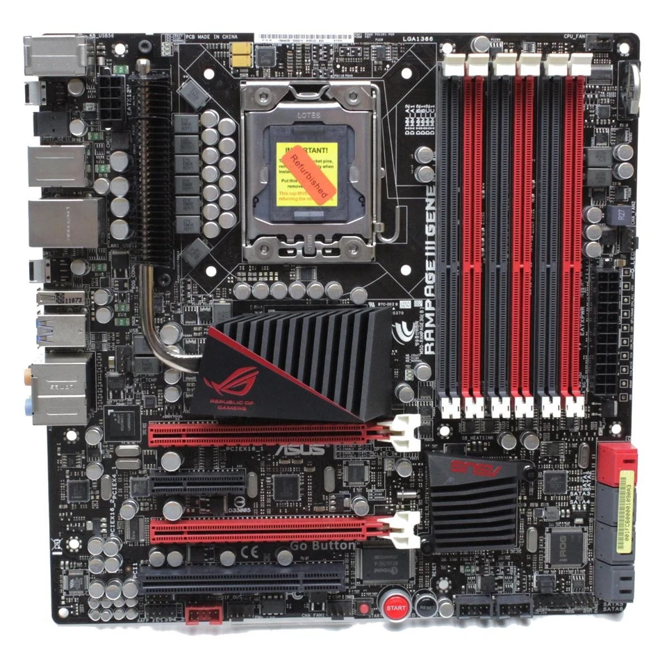 ASUS ROG Rampage III GENE Mainboard Micro-ATX Sockel 1366 Refurbished #314480