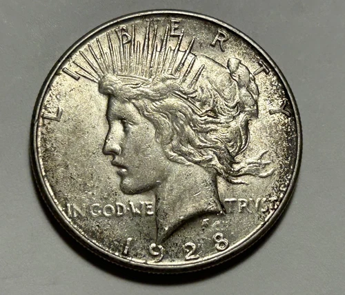 1928 S PEACE DOLLAR AU