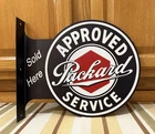 Packard Service Metal Flange Sign Gas Oil Garage Vintage Style Wall Decor