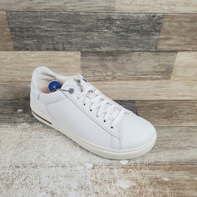 Birkenstock Bend Low Shoes Womens 5 Casual White Natural Leather Lace Up Sneaker