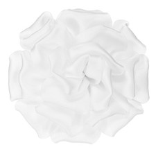 4" Silk Satin Flower Brooch Pin Large Peony Floral Lapel Pin White