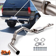 For 96-99 Chevy Tahoegmc Yukon 5.7l 3od Round Tip Oval Muffler Exhaust Catback