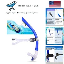 Adult Swimming Snorkel with Silicone Mouthpiece Lightweight Anti-Fog Pool