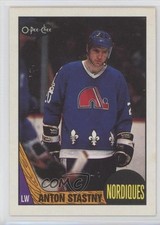 1987-88 O-Pee-Chee Blank Back Anton Stastny #185 k5i