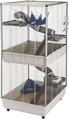 Ferplast Two Story Ferret Tower Cage In White