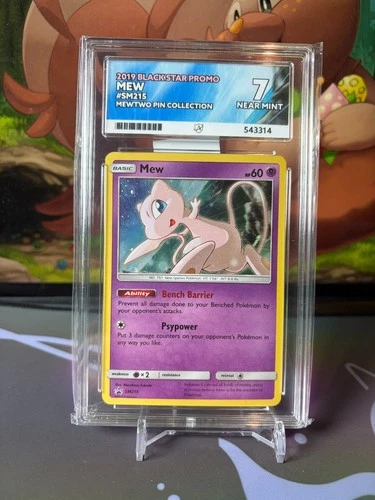 Mew ACE 7 NM - SM215 - Black Star Promo - Pokemon Mewtwo Pin Collection Rare