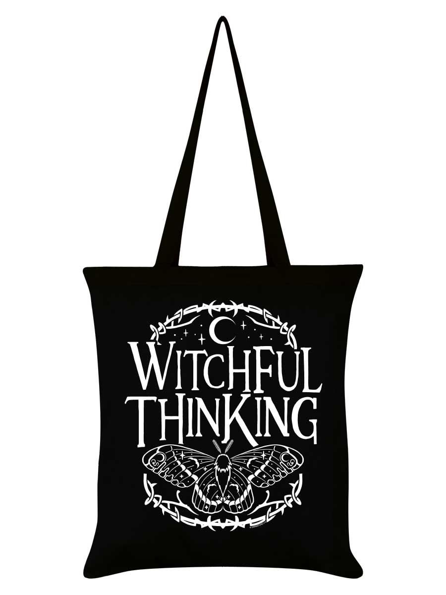 Witchful Thinking Black Tote Bag