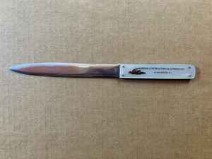Vintage Marine Contracting & Towing Co. - Charleston, SC Letter Opener, Japan 9"