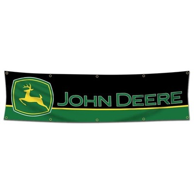 Kasflag John Deere Banner 2×8 ft Heavy Duty 150D Polyester with 8 Grommets