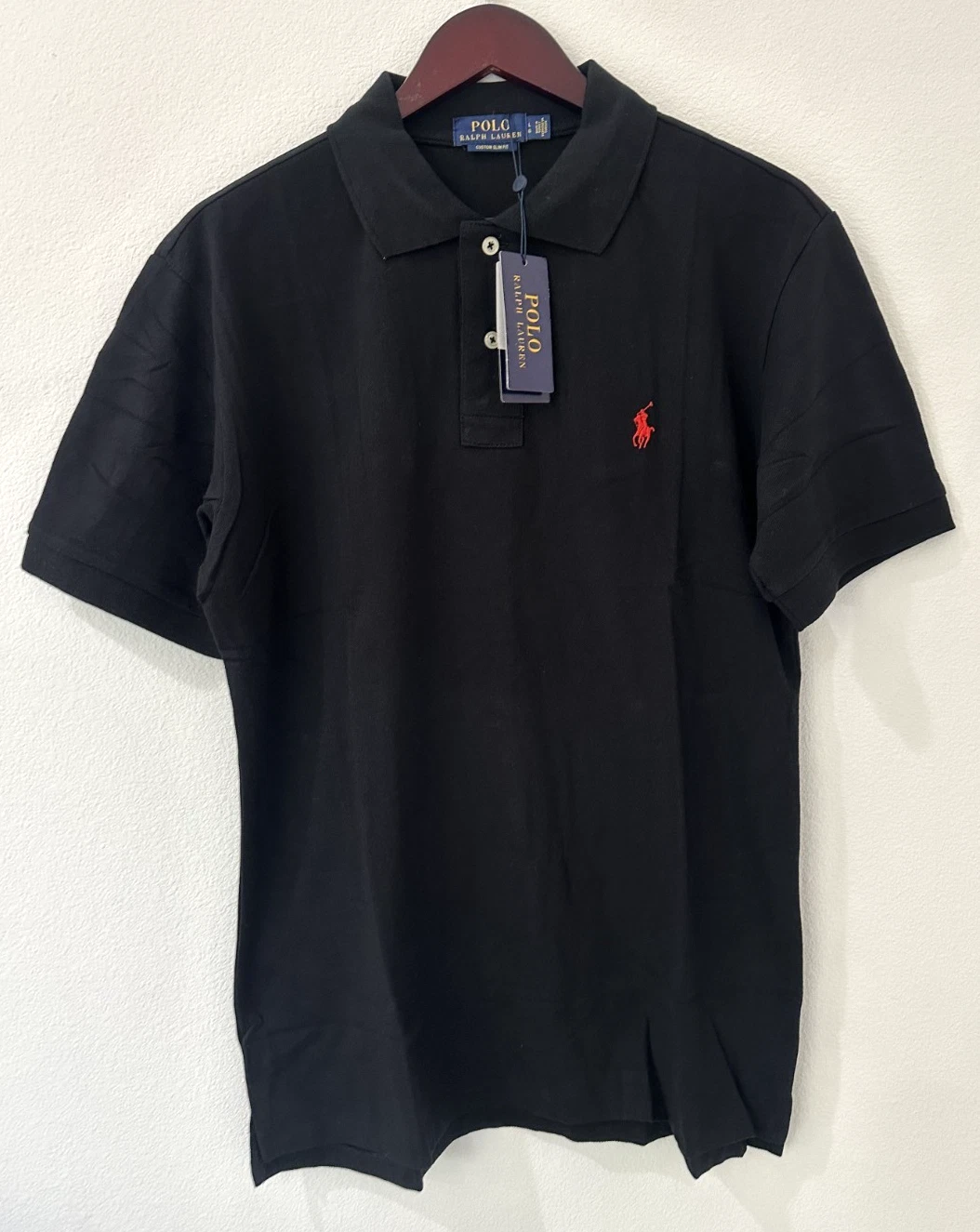 Ralph Lauren Men's Custom Slim Fit Polo Shirt Black L Short Sleeve Mesh New
Opens in a new window or