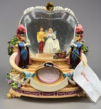 Disney Cinderella Wedding SNOW GLOBE So This Is Love Musical Globe Photo VTG NIB