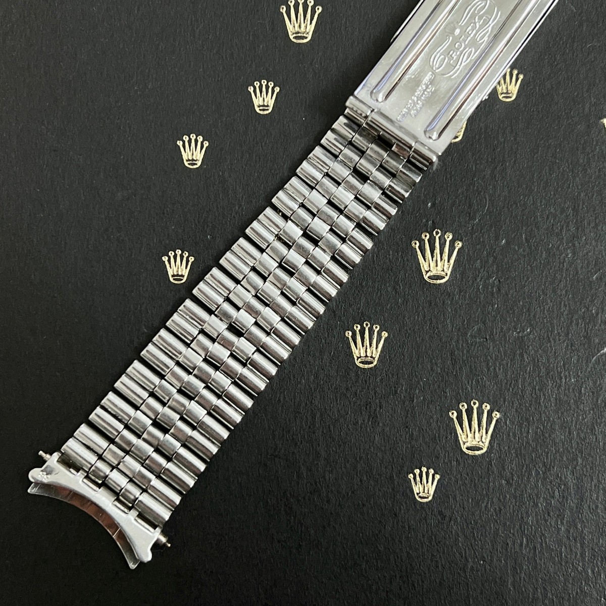 Rolex Datejust 1964 20mm Jubilee Bracelet Steel Crown Band 