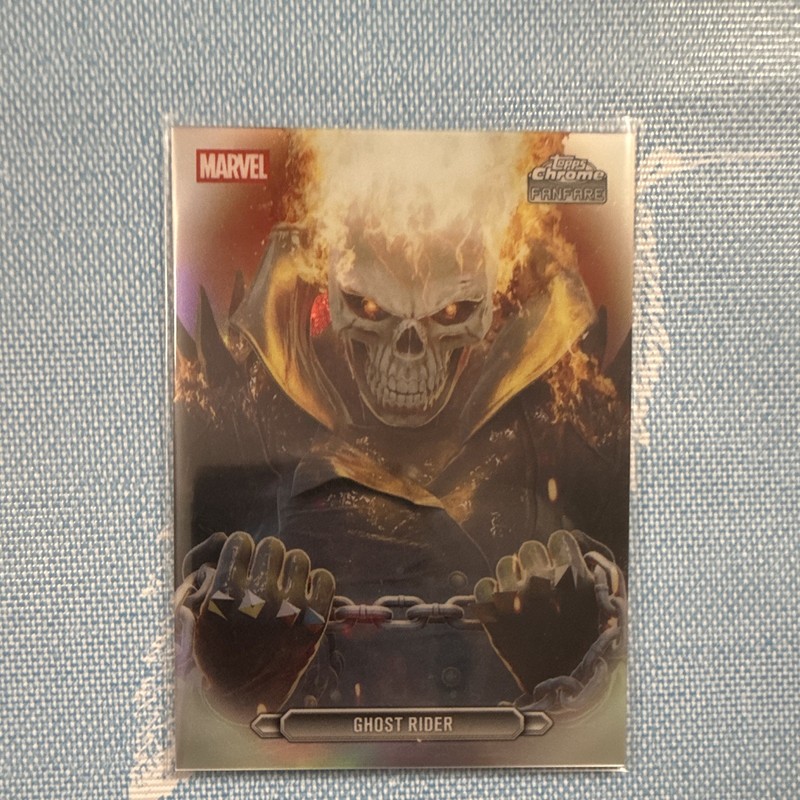 Topps 2026 Topps Chrome Marvel Ghost Rider FF-16 Fanfare Insert Card