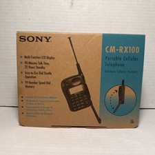 Vintage Sony CM-RX100 Cell Phlooks To Be Unused  with Box and Owners Manual