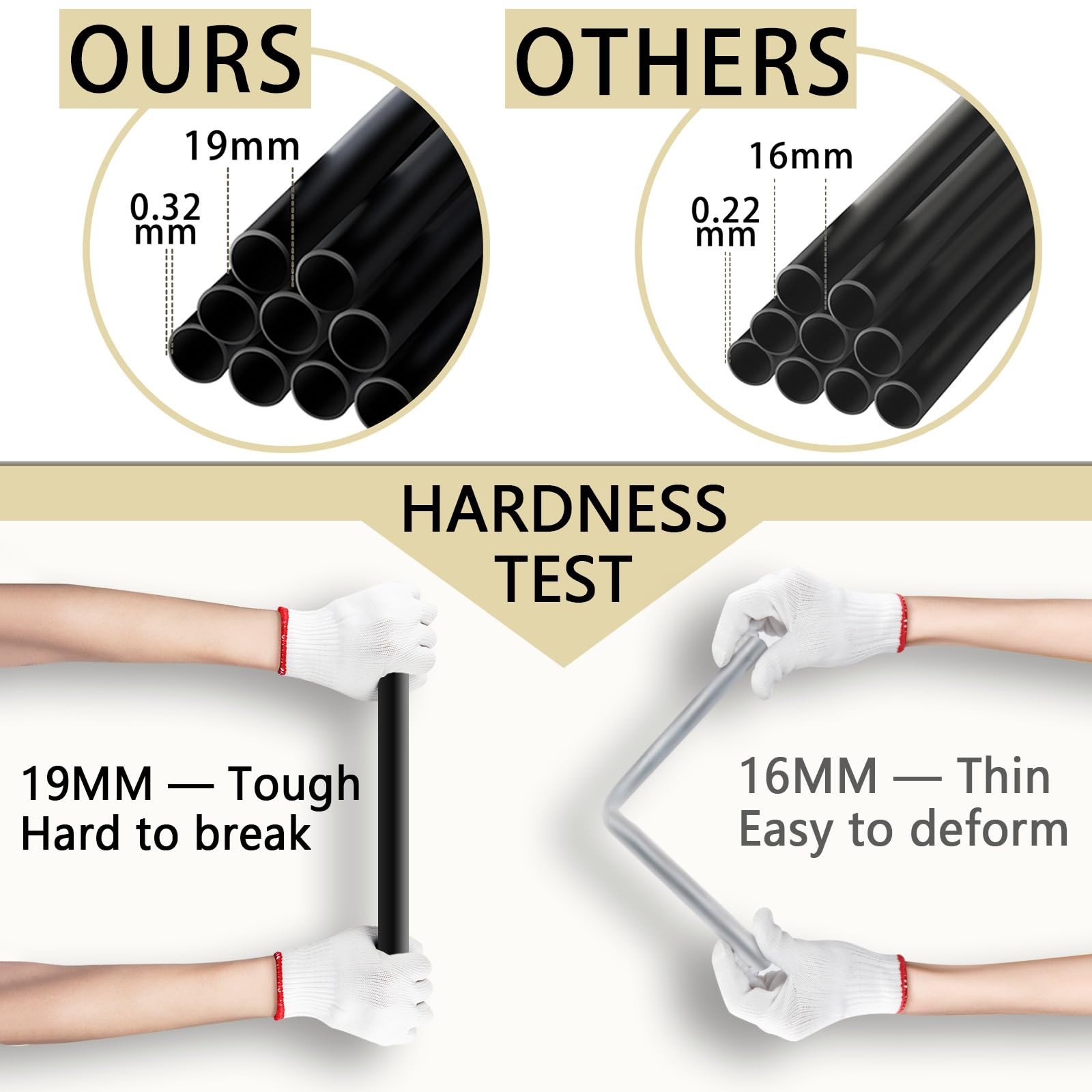 Wardrobe Closet，Grey Portable Closet with Zippers， 65.4Inches 19mm Diameter，P...