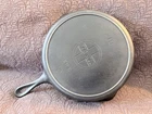 *Cracked* Griswold Erie Slant no 10 Cast Iron Skillet with heat ring