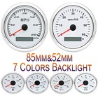 6 Gauge Set 85mm GPS Speedometer 0-60MPH Waterproof For Car Marine Boat Truck