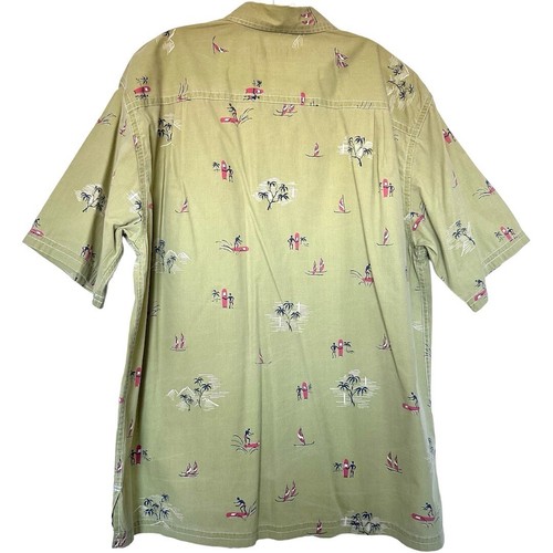 Kahala Mens VTG Hawaiian Shirt Size XL Short Sleeve Cotton Rayon Linen Blend - Picture 5 of 10