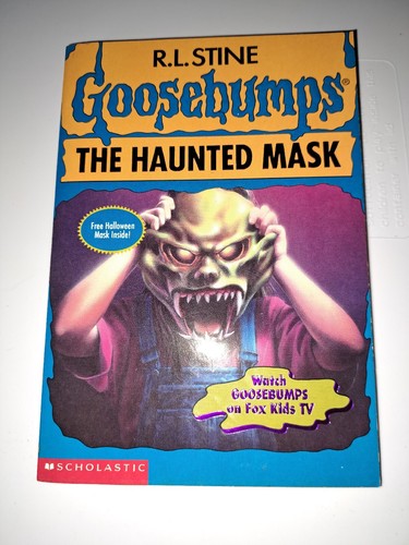 TRUE 1st Print w/MASK RARE Goosebumps #11 The Haunted Mask R. L. Stine EXCELLENT - Picture 2 of 11