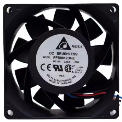 PFB0812DHE 8038 DC12V 3.3A 8CM 3-Wire Server Cooling Fan