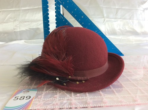 Vtg Look Miss Bierner Burgundy /Wine 