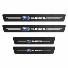 4PCS Car Door Plate Sill Scuff Anti-scratch Trim Sticker Protector for Subaru