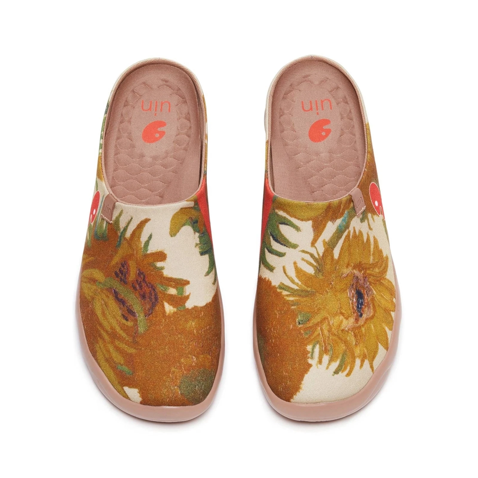 VANS Scarpe slip on uomo taglia UIN tela comode girasoli Van Gogh Malaga