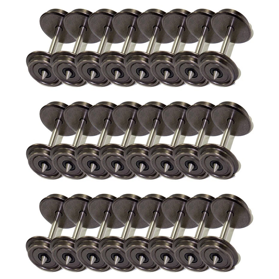 24pcs 36" Metal Wheels Insulated on one side for DC HO Scale Track C8724 - Image 2 of 4