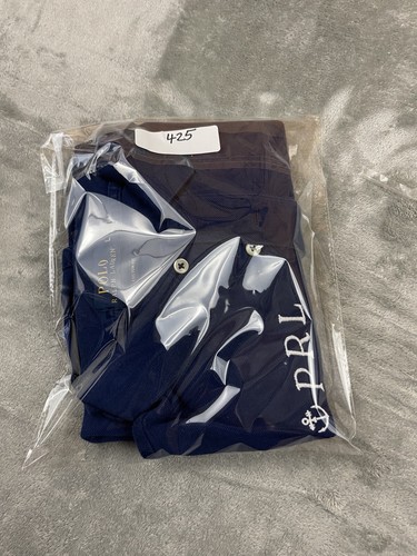 Polo Ralph Lauren Polo Shirt Mens Size Large Blue PRL MCMLXVII Patch 5 Logo - Picture 15 of 15