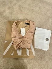 NWT Zara Ruffled bodysuit. Size Small