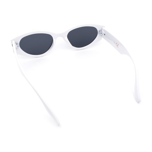 Womens Art Deco Mod Thick Temple Cat Eye Sunglasses - Picture 38 of 39