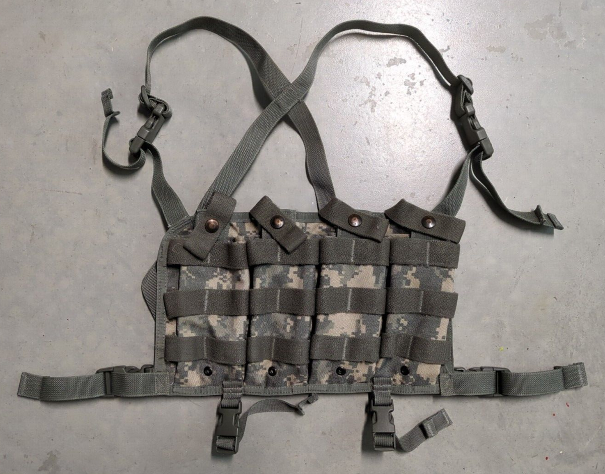 SPEC-OPS Tactical Military MOUT Chest Rig x8 Mag Harness Pouch UCP