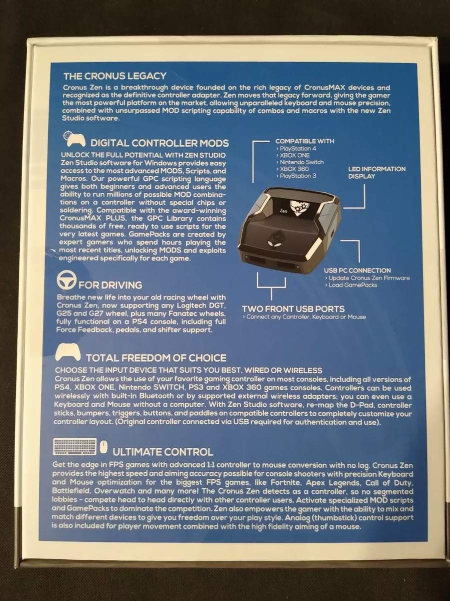 Quickly connect Cronus Zen PC and xbox controller 