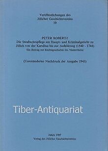Die Strafrechtspflege am Haupt- und Kriminalgericht zu J... | Buch | Zustand gut - not specified