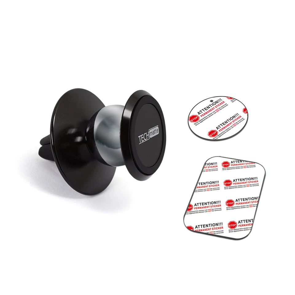 TechMatte MagGrip Orbit Air Vent Magnetic Universal Car Mount Holder (Black) - Image 4 of 4