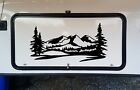 Mountains Forest Scene Vinyl Decal V2 Camper Rv Travel Trailer Graphics Sticker