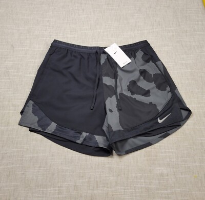 NIKE Stride Run Division in Shorts Medium Mens Black Gray Dri