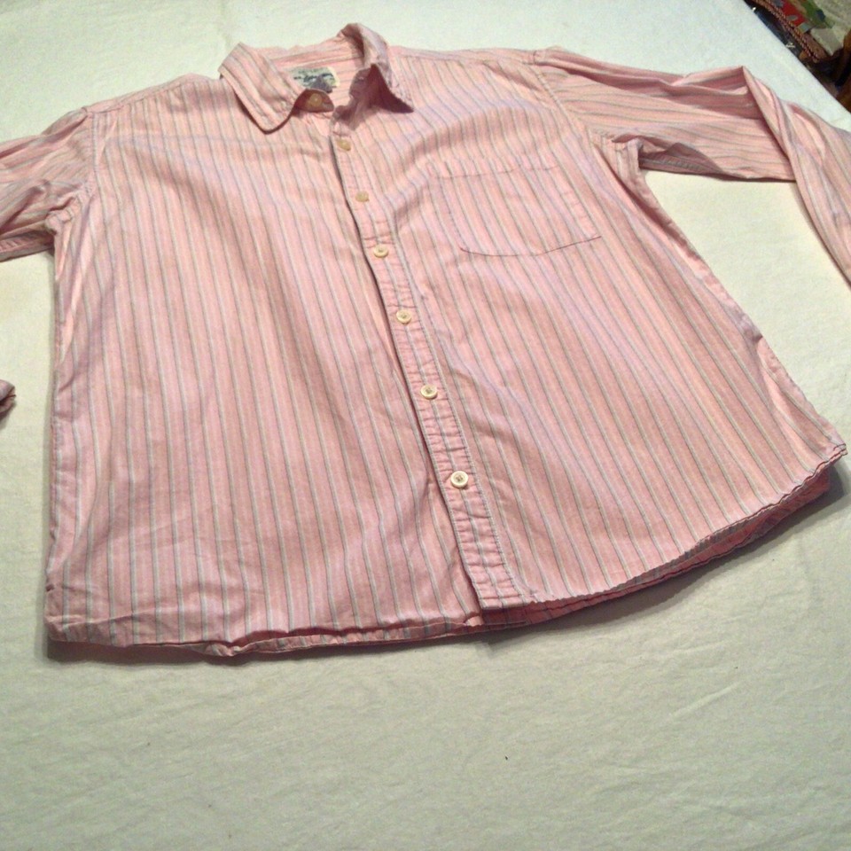 U S Expedition Men’s Shirt Size Large Pink Stripe eBay