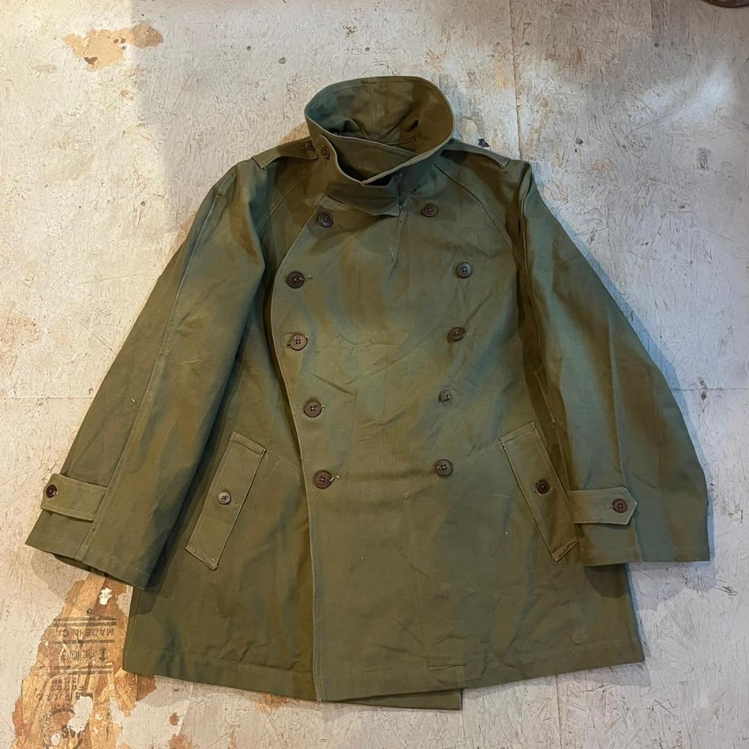French Army 40S Vintage M38 Motorcycle Coat 2 Jacket Men's French Army 40S Vintage M38 Motorcycle Coat 2 Jacket Men's