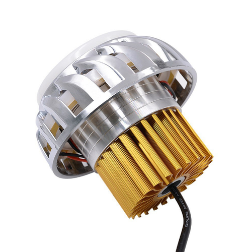 Motorcycle 30W LED Angel Demon Eyes Headlight High/Low Beam DRL Lamp Retrofit - Picture 3 of 6