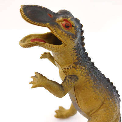 Vintage Imperial Toy Dinosaur Red Eyes 7957 Made in Hong Kong 1979