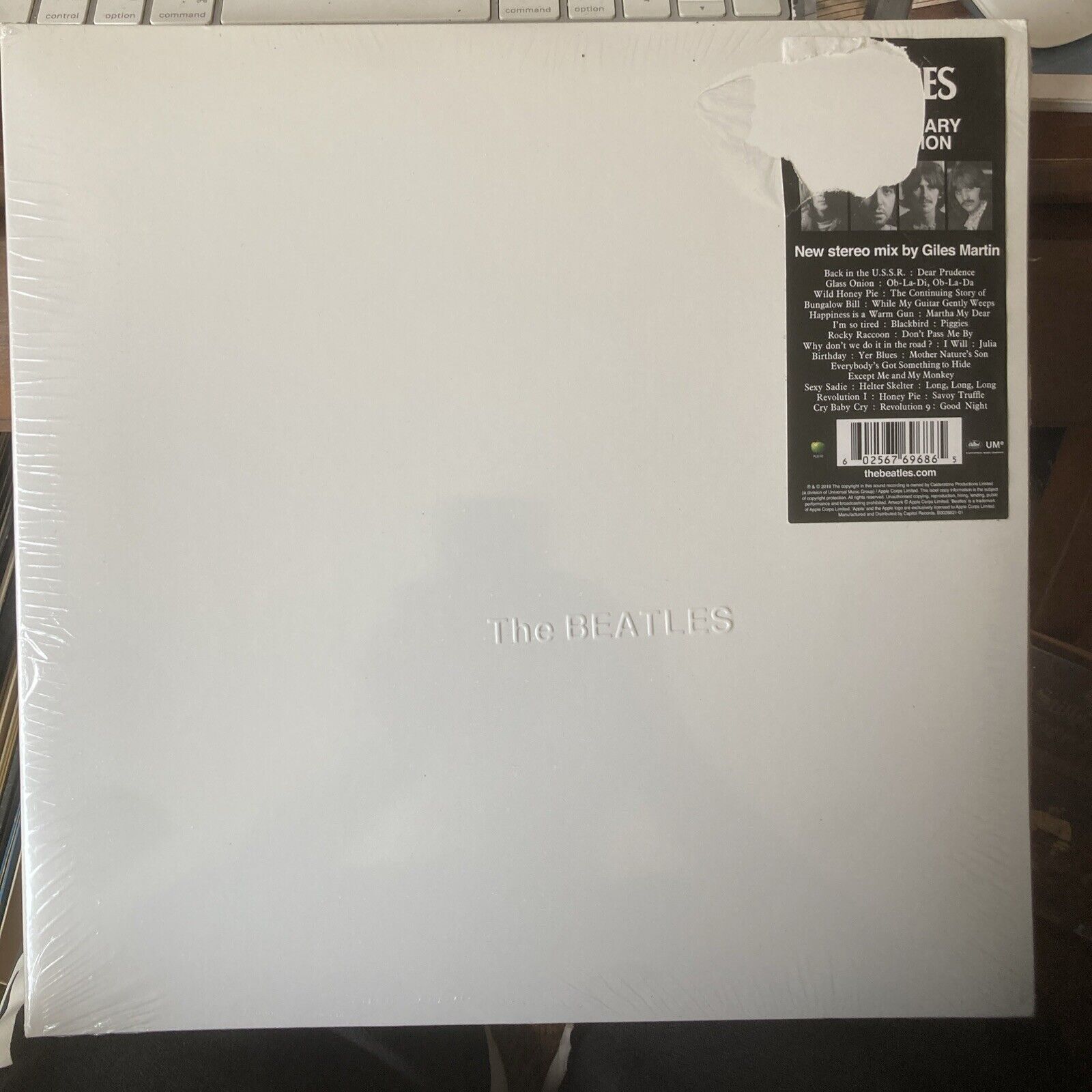 THE BEATLES WHITE ALBUM LP NEW SEALED APPLE NEW STEREO MIX GILES MARTIN 2018 LP