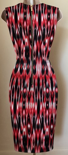 Calvin Klein Printed Scuba Sheath Dress CD7MEV6N NWT Sz 4, 6, 8 - Picture 6 of 7