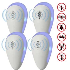 Electronic Pest Reject Control Ultrasonic Repeller Home Bug Rat Spider Roaches