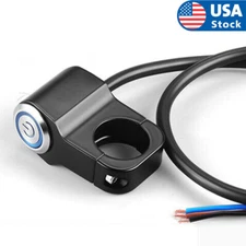 22mm LED Motorcycle Handlebar Switches Headlight Fog Light ON OFF Switch Button