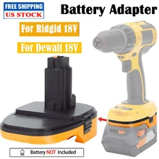 Adapter For RIDGID AEG 18V Battery Convert to for Dewalt 18V Ni-cd Power Tools